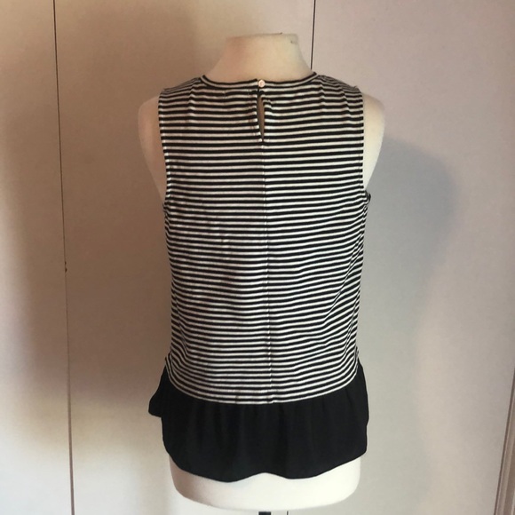 6 for $20 J. Crew Factory Striped Peplum Tank - Picture 6 of 7